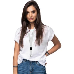 Produktbild für Schlüsselband Karteo weiß, Textil