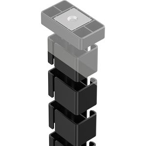 Produktbild für Kabelführung Neomounts ADS06-132BL, magnetisch, schwarz