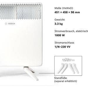 Produktbild für Konvektorheizung Bosch Heat Convector 4000-10, weiß