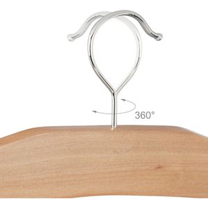 Produktbild für Hosenbügel Relaxdays 10021851304, aus Metall / Holz