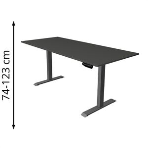 Schreibtisch Kerkmann Move 1, anthrazit / anthrazit
