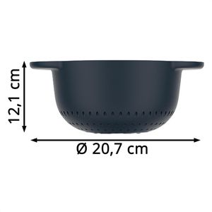Produktbild für Seiher Mepal Chef It Navy, mit 2 Griffen, aus Kunststoff