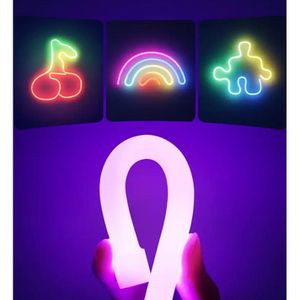 Produktbild für Lichtschlauch Govee Neon Strip Light, LED, weiß + farbig
