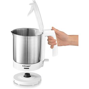 Produktbild für Wasserkocher Cloer 4701, weiß-silber