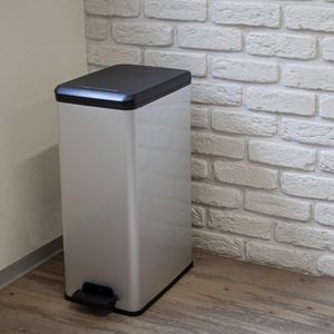 Produktbild für Mülleimer Curver Deco Bin Slim, silber