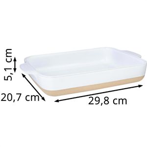 Produktbild für Auflaufform Lurch Terra Nova M 00230515, weiß/creme, Keramik