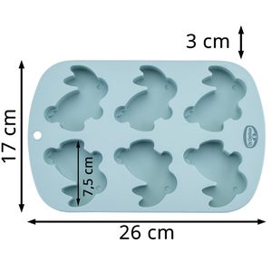 Produktbild für Backform Dr.Oetker-Küchenhelfer Mini-Häschen, aus Silikon