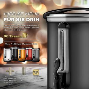 Produktbild für Heißwasserspender Tresko 1385-023, einstellbar 30°C - 110°C