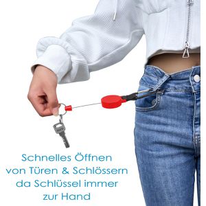 Produktbild für Schlüsselanhänger Webbomb 6802, rot