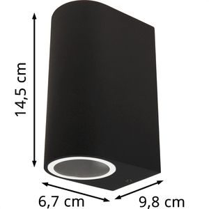 Produktbild für Wandleuchte McShine Oval-A, aus Aluminium, für außen (IP44)