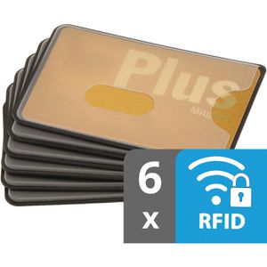 Produktbild für Kreditkartenhülle valonic schwarz transparent