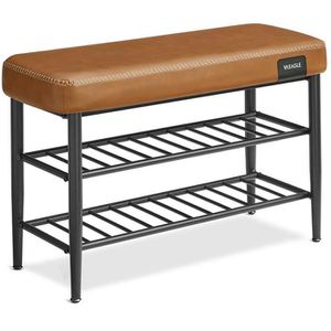 Schuhbank Vasagle EKHO, schwarz / braun, aus Metall