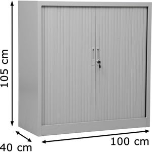 Produktbild für Rollladenschrank G-Office SDC.101040, aus Metall