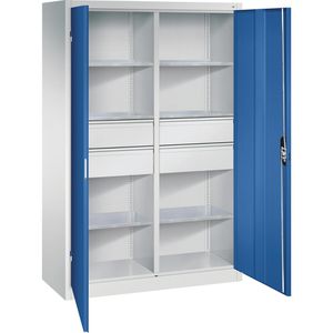 Werkzeugschrank CP-Möbel 8931-3042, aus Metall, grau / blau