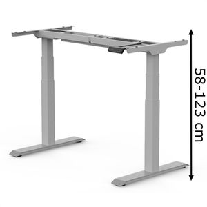 Produktbild für Schreibtischgestell FlexiSpot E7S, silber