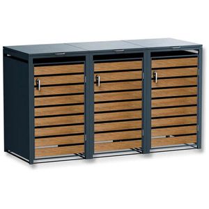 Mülltonnenbox Metzler MMB-3-3X, Metall