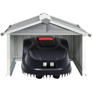 Produktbild für Mähroboter-Garage vidaXL 150908, grau, aus Metall