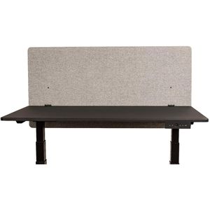 Produktbild für Tischtrennwand Luxor RCLM-BP-MG-120, grau