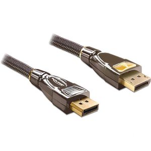 Displayport-Kabel DeLock 82771, 4K UHD, 21,6 Gbit/s, DP 1.2