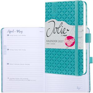 Taschenkalender Sigel 7J102, Jolie Aqua Green, Jahr 2027