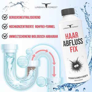 Produktbild für Rohrreiniger Urban-Forest Haar Abfluss Fix, Gel