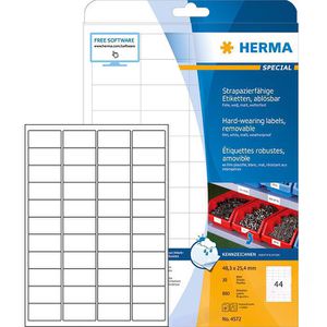Folienetiketten Herma 4572, weiß matt