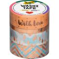 Washi-Tape Folia 26433 Hotfoil, Rosegold II 3 Rollen je 15mm x 5m, 1 Rolle 5mm x 5m, 4 Rollen