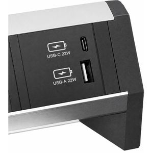 Produktbild für Tischsteckdose Bachmann Desk 1, mit 0,2 m GST18 Kabel