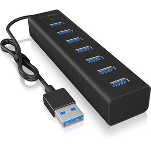 USB-Hub ICY-BOX IB-HUB1700-U3, schwarz