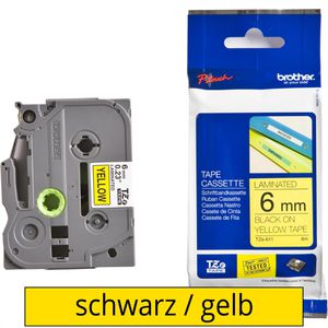 Schriftband Brother TZe-611, 6mm