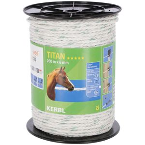 Produktbild für Weidezaunseil Kerbl Titan 445538, Ø 6 mm mit 6 Leiter