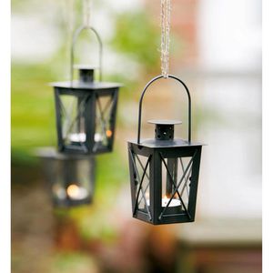 Produktbild für Laterne Frank-Flechtwaren Mini, schwarz, outdoor