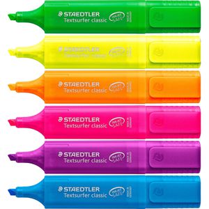 Textmarker Staedtler Textsurfer Classic, 6 Stück