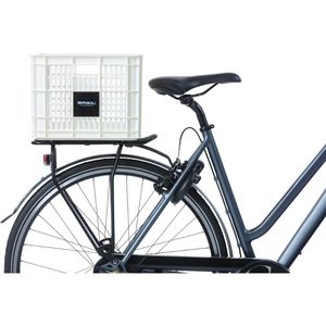 Produktbild für Fahrradkorb Basil Fahrradkiste M, weiß, Kunststoff, 30 l