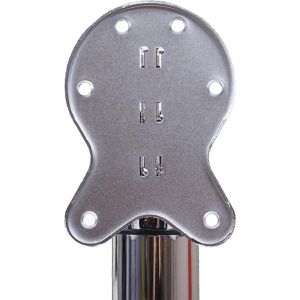 Produktbild für Tischbein Mendler HWC-H35, silber aus Metall