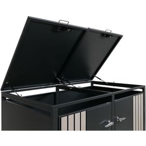 Produktbild für Mülltonnenbox Mendler HWC-O67, Metall