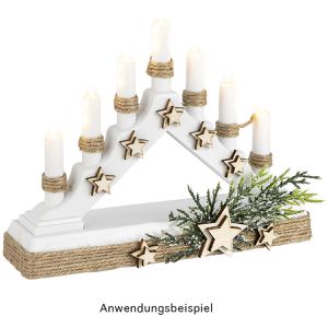Produktbild für Lichterbogen Ideen-mit-Herz 013164-01, Mini, weiß