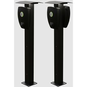 Produktbild für Wallbox-Standfuß Zaptec OnePole 2.0, Aluminium, schwarz