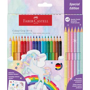 Buntstifte Faber-Castell Colour Grip Einhorn 18+6
