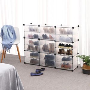Produktbild für Schuhregal Songmics LPC502W, aus Kunststoff