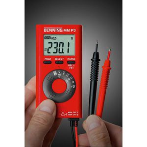 Produktbild für Multimeter Benning 044084, MM P3, digital, RMS