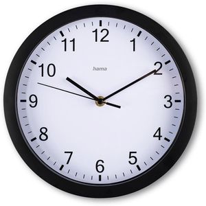 Wanduhr Hama Elba, Kunststoff, analog, Quarzuhr