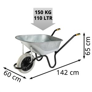Produktbild für Schubkarre Haemmerlin Aktiv Premium Reno, Tragkraft 150 kg