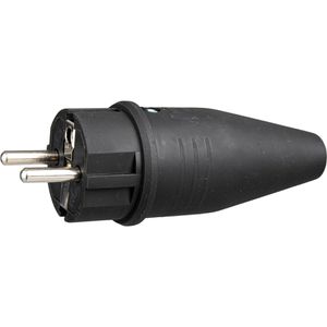 Produktbild für Schutzkontaktstecker as-Schwabe 60412, schwarz