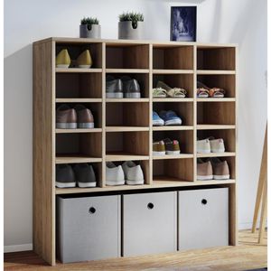 Produktbild für Schuhregal VCM Hinsol XL, aus Holz