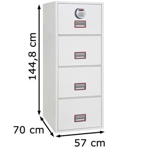 Produktbild für Hängeregisterschrank Phoenix FS2274E, feuerfest