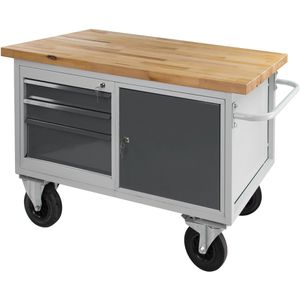 Werkbank ADB 44740, anthrazit, mit Rollen