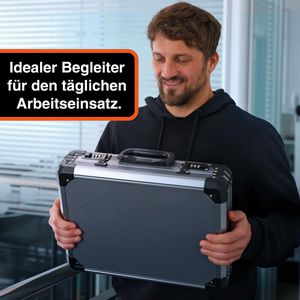 Produktbild für Transportkoffer YPC TitanCase M, abschließbar, aus Aluminium