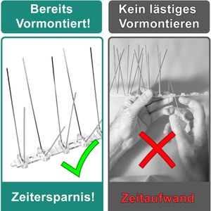 Produktbild für Vogelabwehr PRIOstahl Taubenspikes, 5 Meter