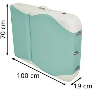 Produktbild für Massageliege Teqler Sentosa, aus Aluminium, klappbar